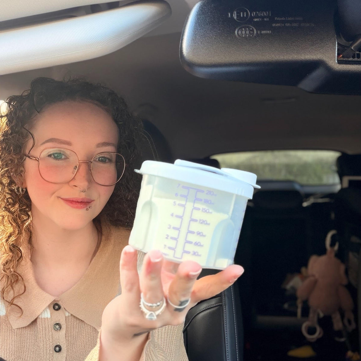 Baby Formula Dispenser with Measured Compartments